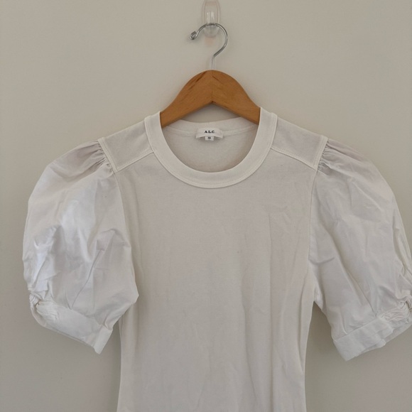 A.L.C. Kati Twisted Sleeve Top puffed sleeve in white
Size XS - Picture 3 of 6
